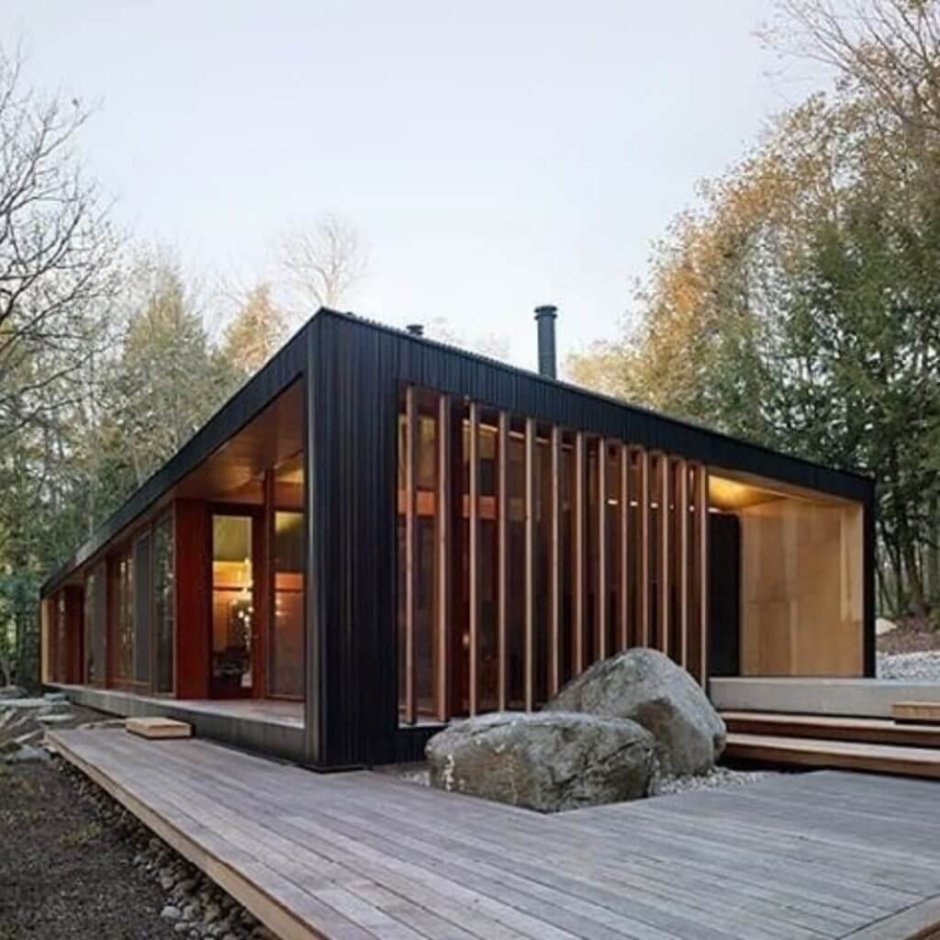 Tiny House с односкатной крышей проект