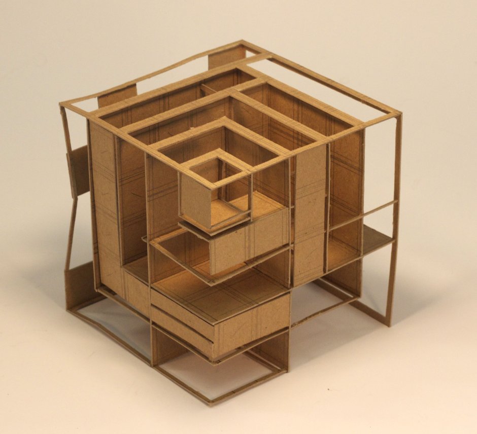 Куб макет архитектура