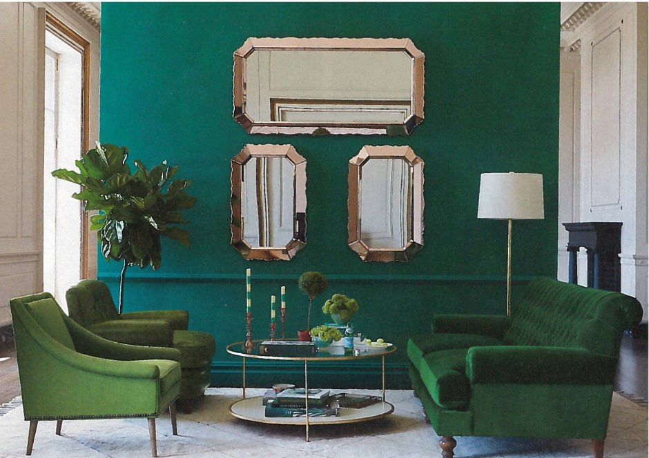 Зелёно Золотая мебель