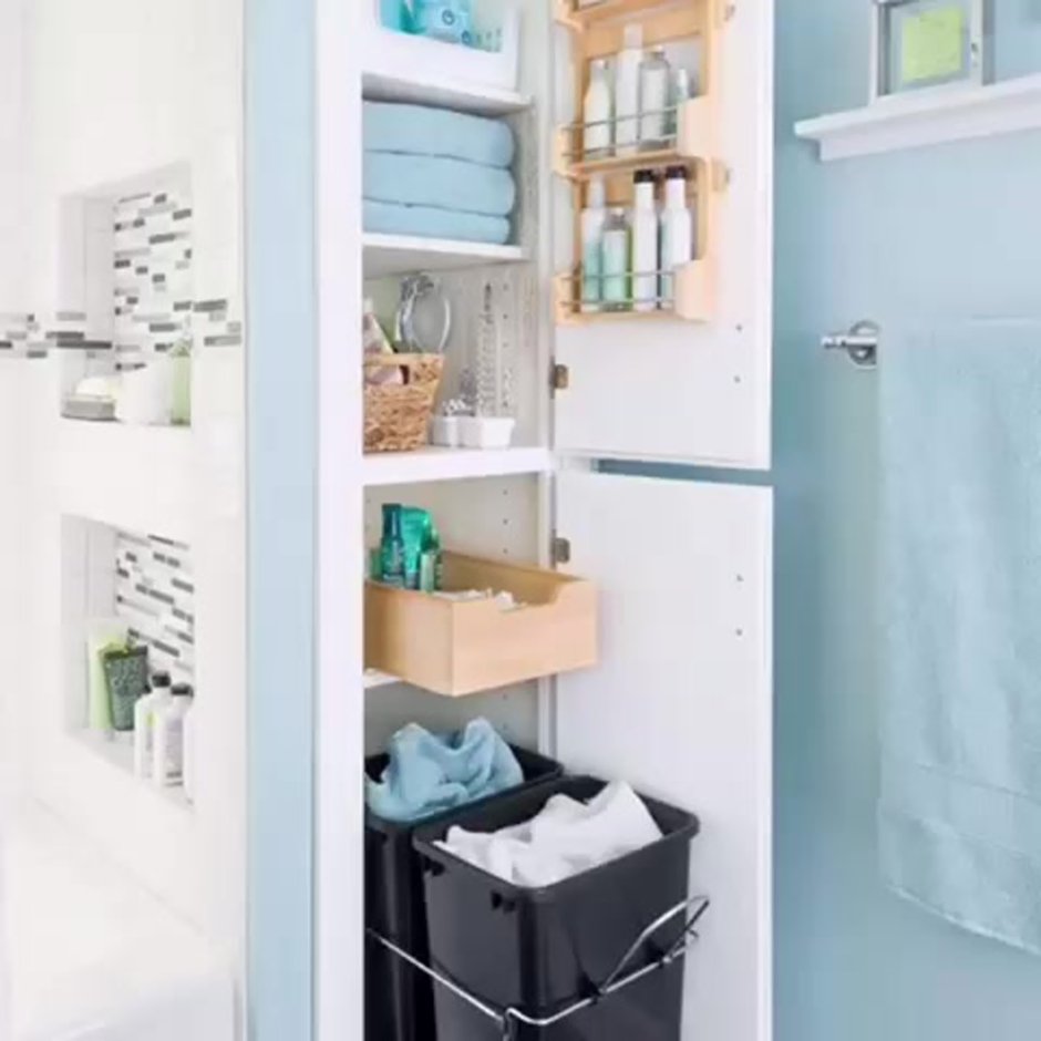 Встроенный шкаф в ванной