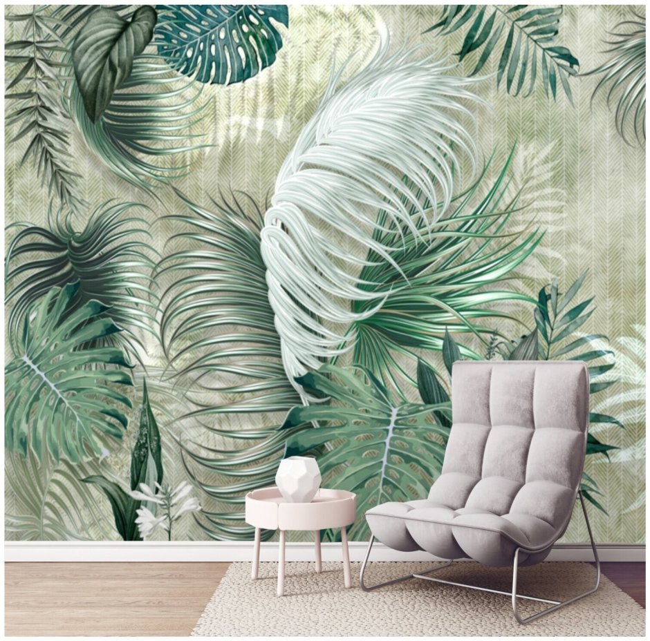 Фреска листья пальмы