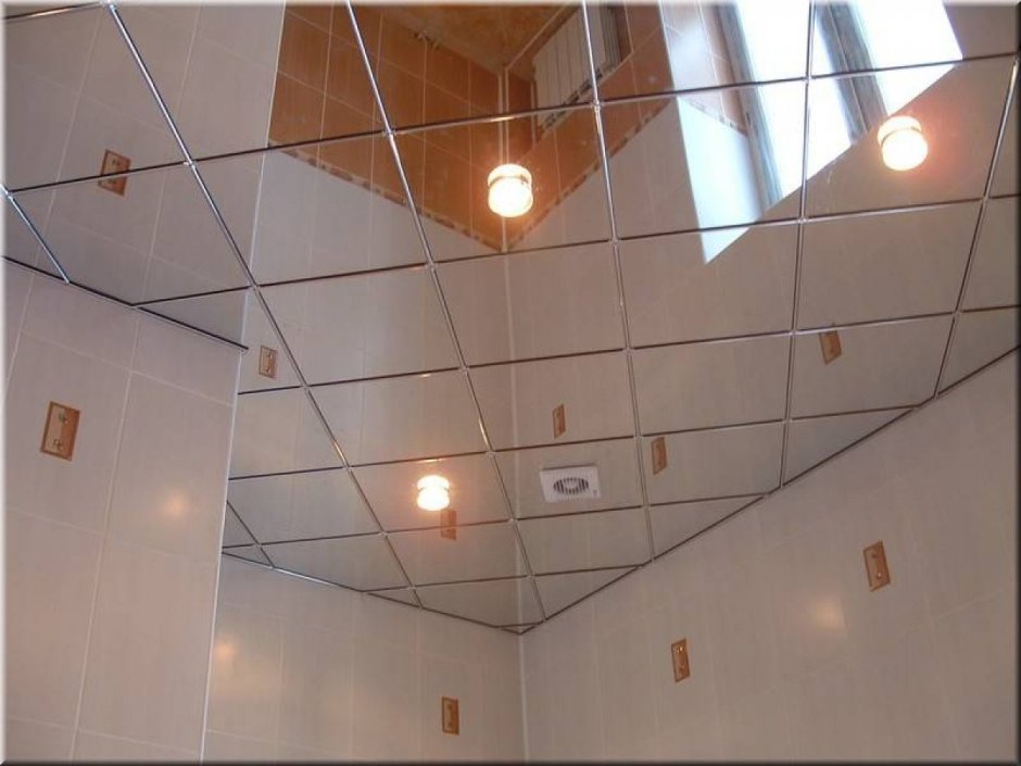 Зеркальный потолок Армстронг кассетный Албес 600x600