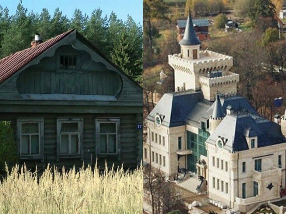 Замок Аллы Пугачевой в деревне грязь