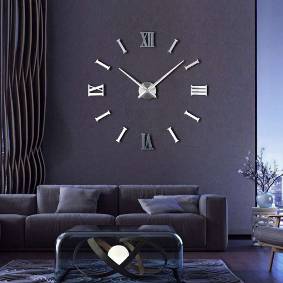Стильные часы на стену в гостиную