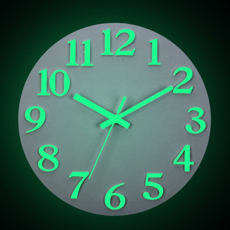 Часы настенные с подсветкой циферблата