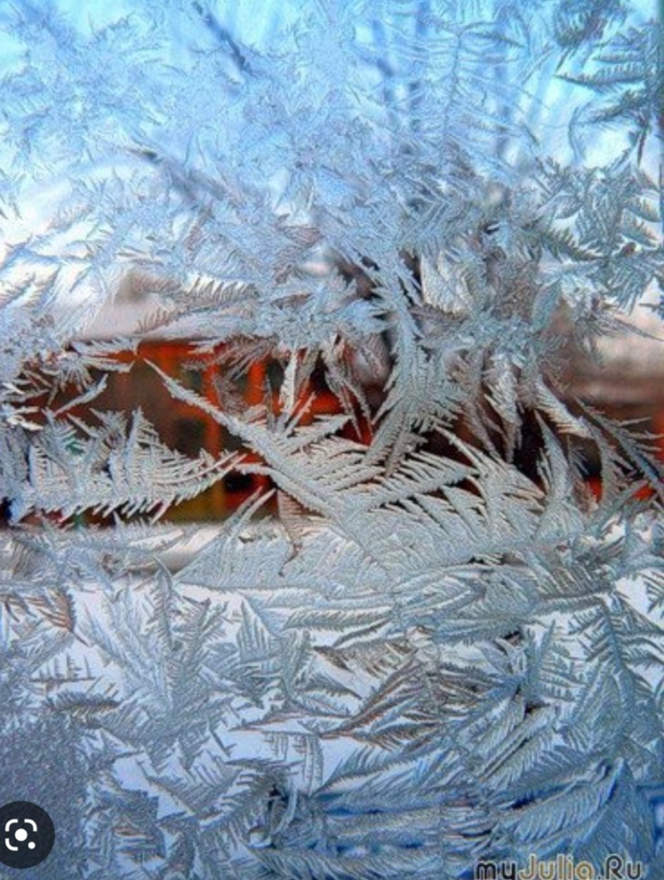 Морозное окно для малышей