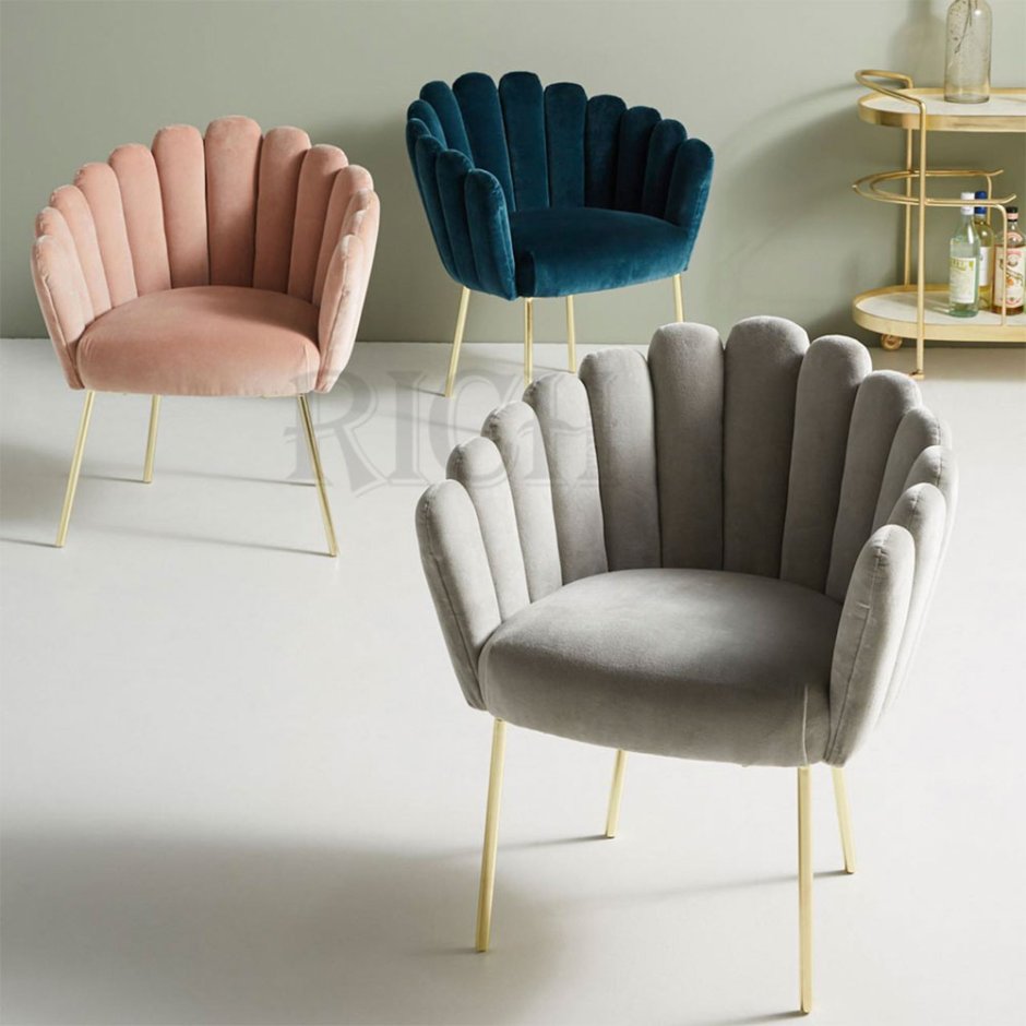 Стулья Beetle Dining Chair - fully Upholstered - Conic Base
