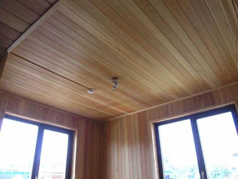 Вагонка штиль лиственница потолок