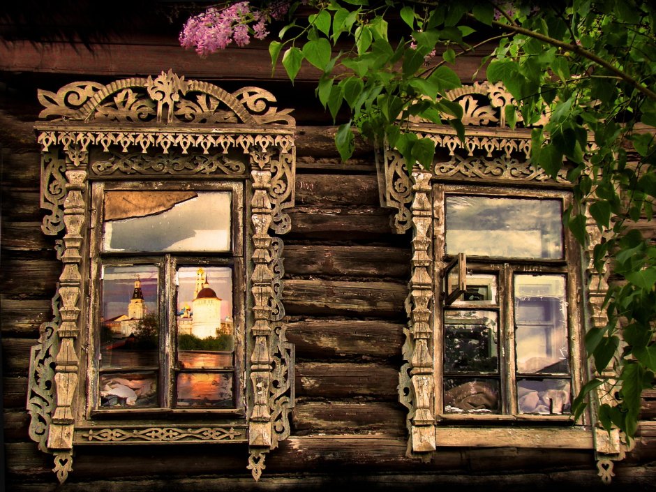 Окно в деревне