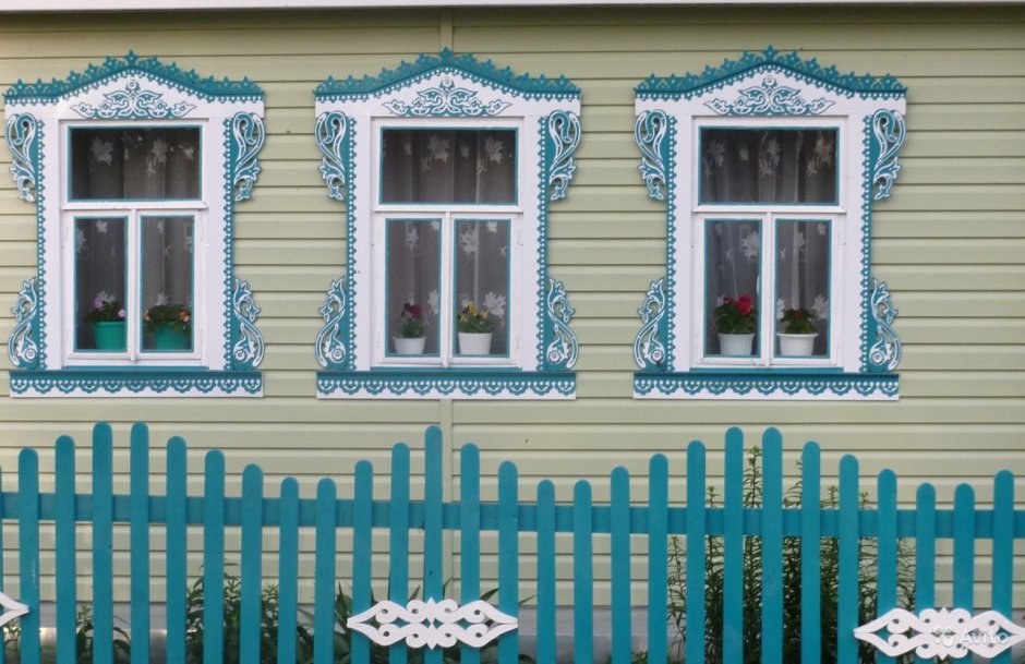 Старые окна деревня