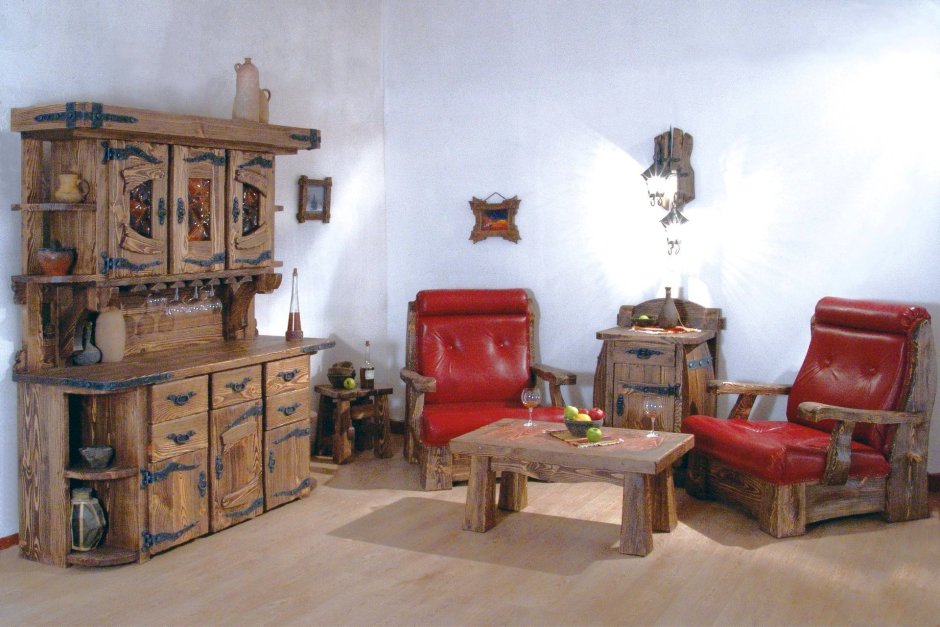 Мебель под старину из дерева Микко