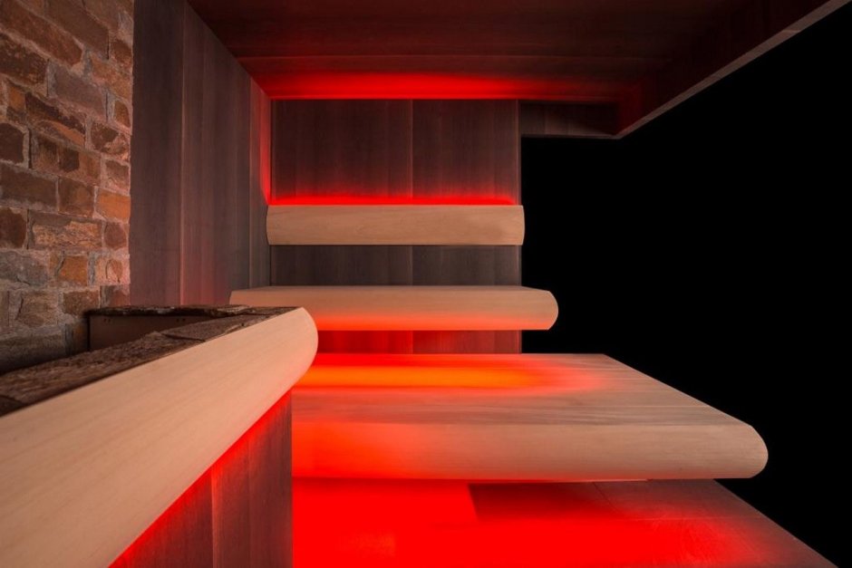 Сауна парящие полки