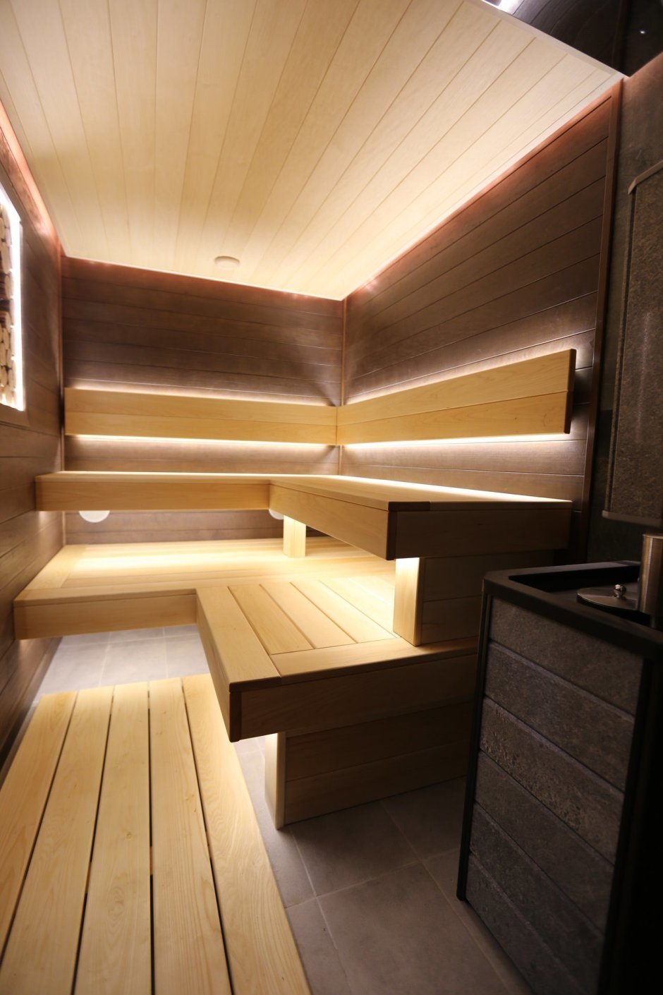 Отделка сауны вагонкой