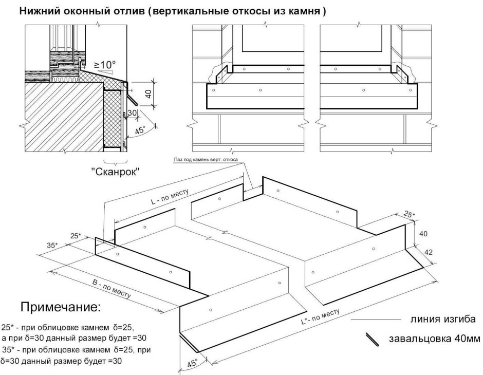 Окна крепежный ПАЗ для подоконника ПВХ