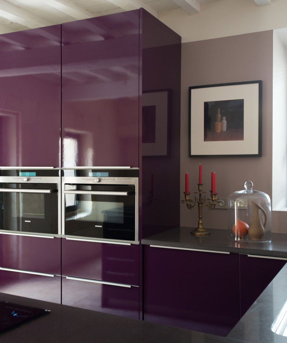 Dark Blue Kitchen Walls