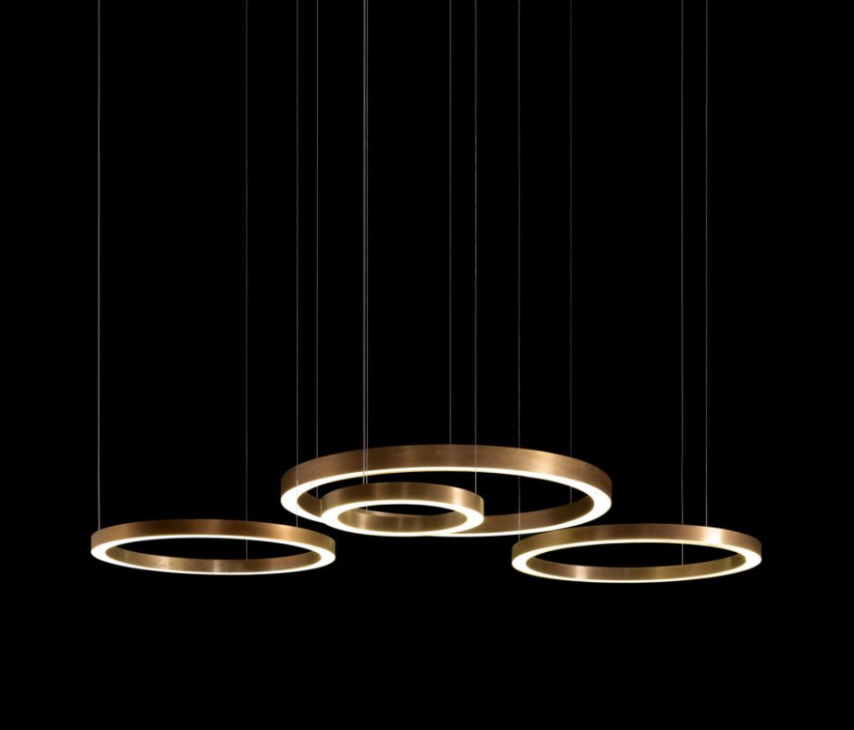 Светильник Light Ring horizontal Copper Gold