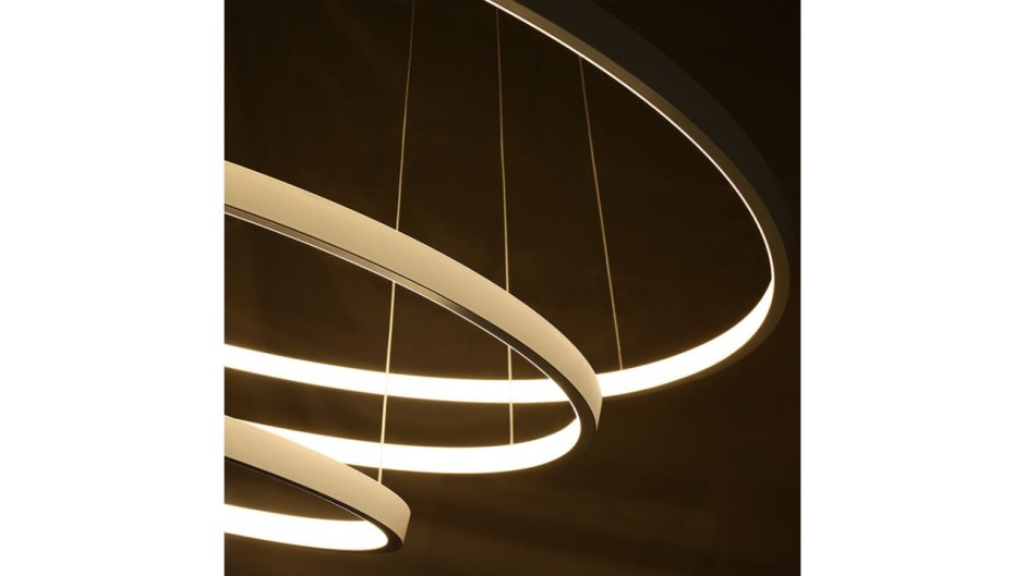 Люстра led 3-Ring Chandelier Золотая