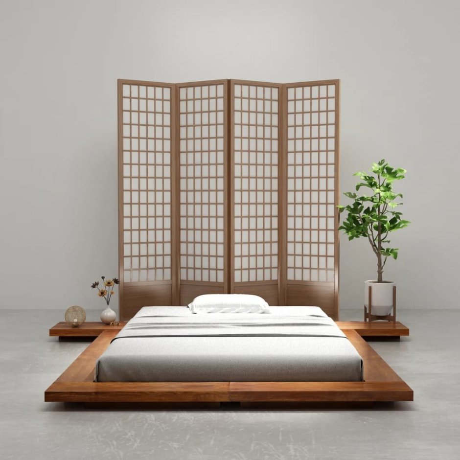 Japandi стиль в интерьере спальня