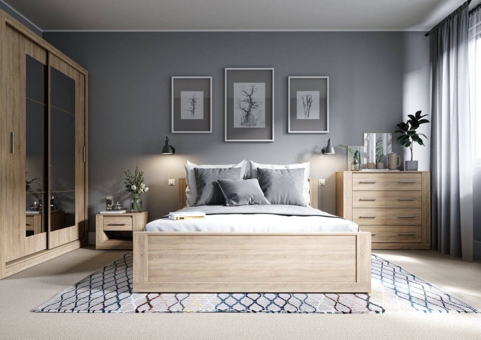 Кровать подростковая «Wooden Bed-2»