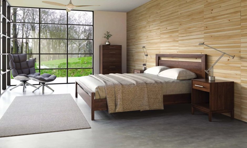 Rustic Wood Decor спальня