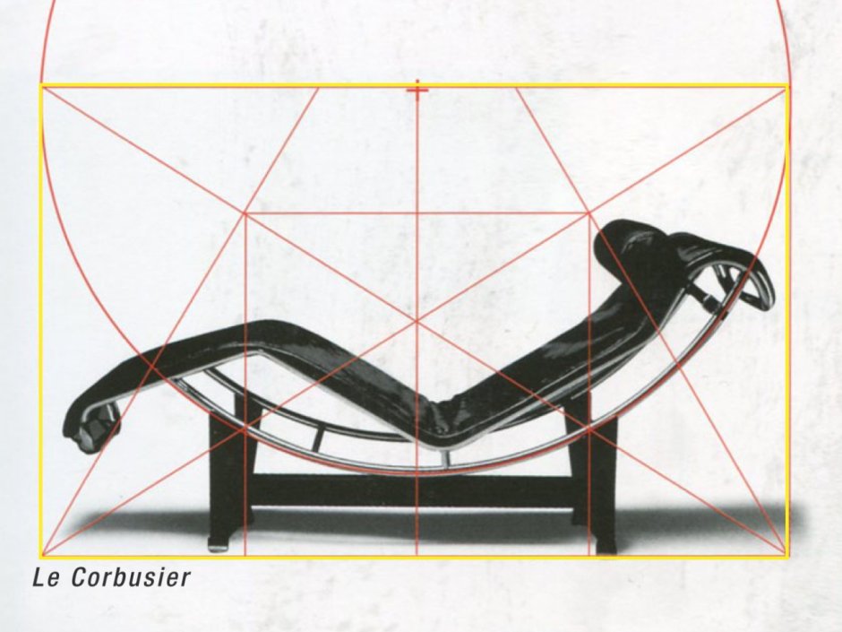 Шезлонг le Corbusier lc4 чертеж