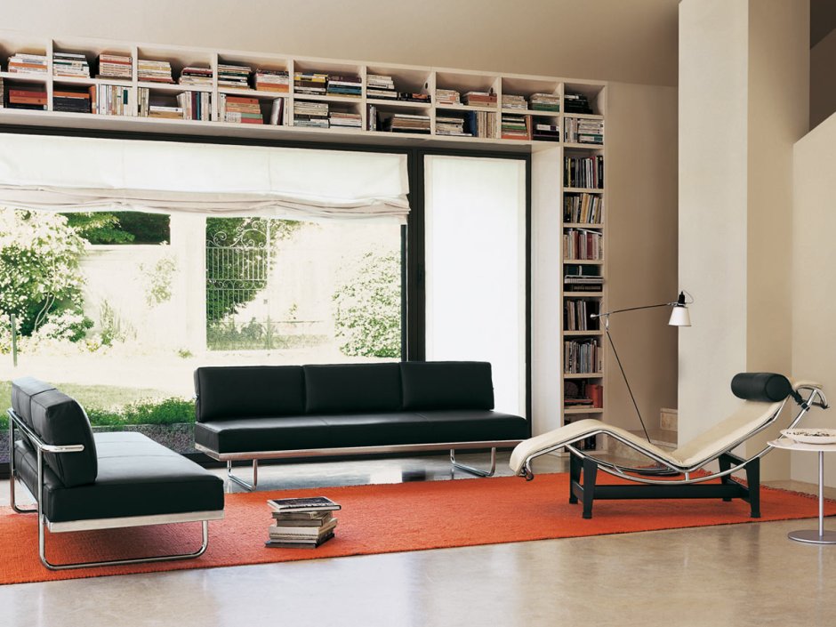 Диван на стальном каркасе lc5, Cassina