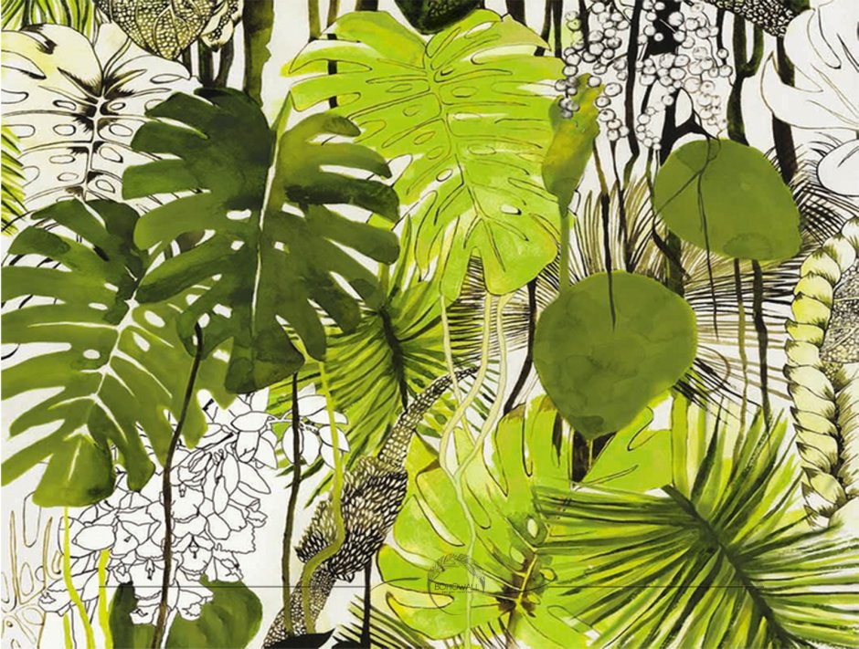 Аффреско листья тропические