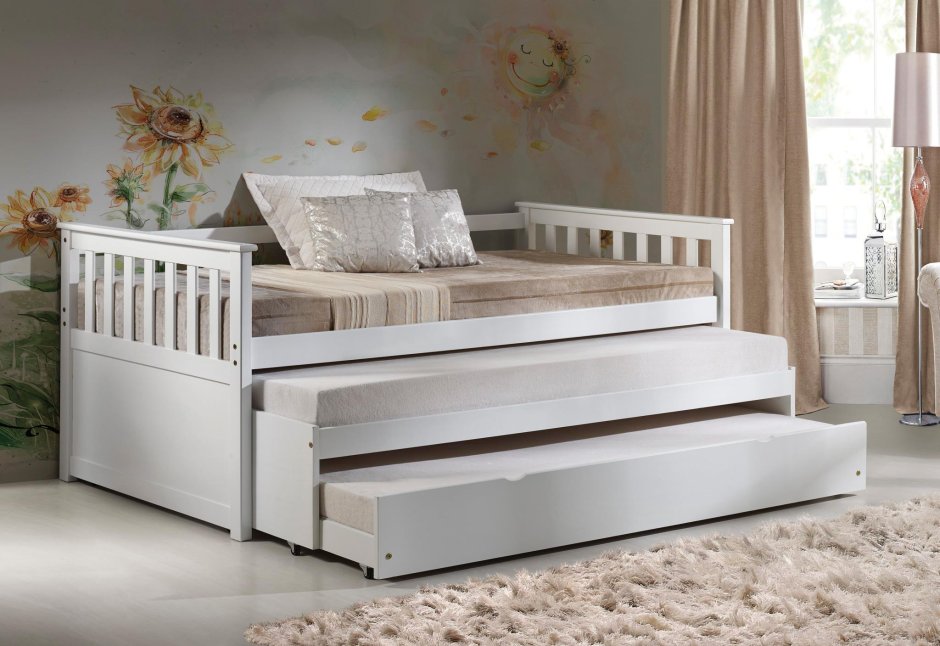 Выкатная кровать для двоих детей ikea