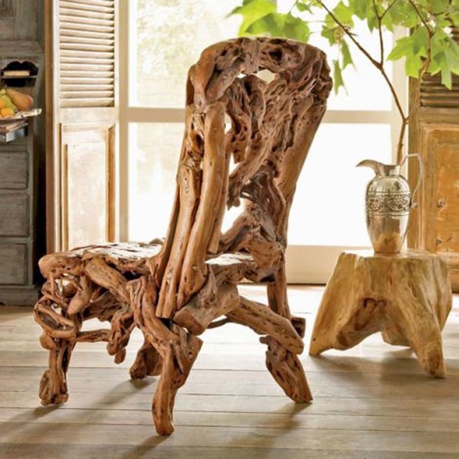 Необычная деревянная мебель