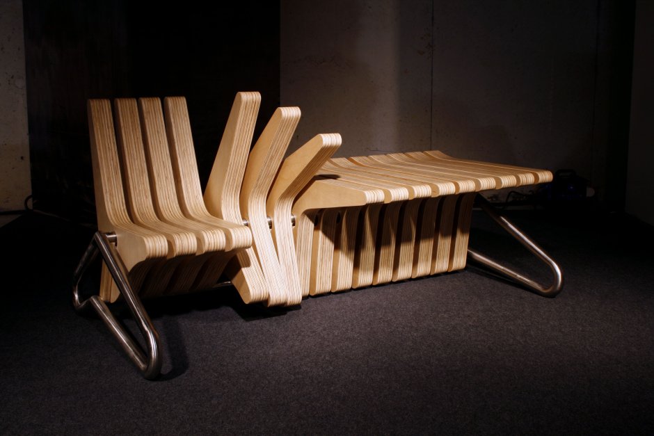 Coffee Bench скамейка трансформер от Karolina Tylka