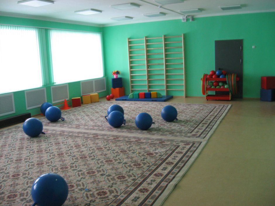 Физкультурный зал в детском саду