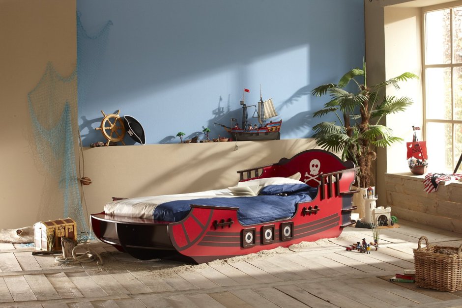 Кровать корабль для мальчика