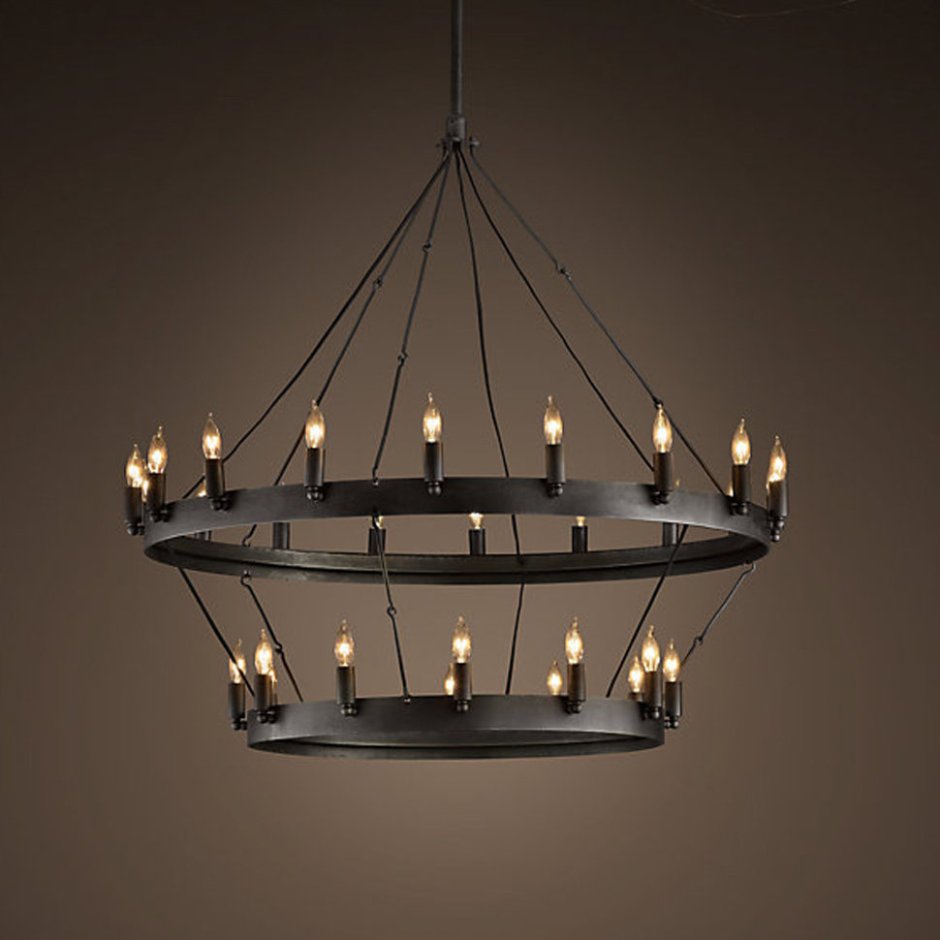 Люстра Loft Vintage Chandelier Camino Round Double 30