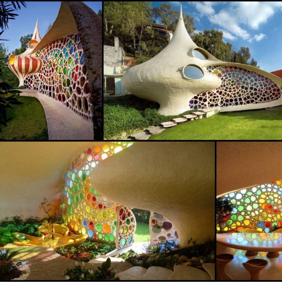 Дом Ракушка Наутилус, Мексика. Архитектор Хавьер Сеносиан