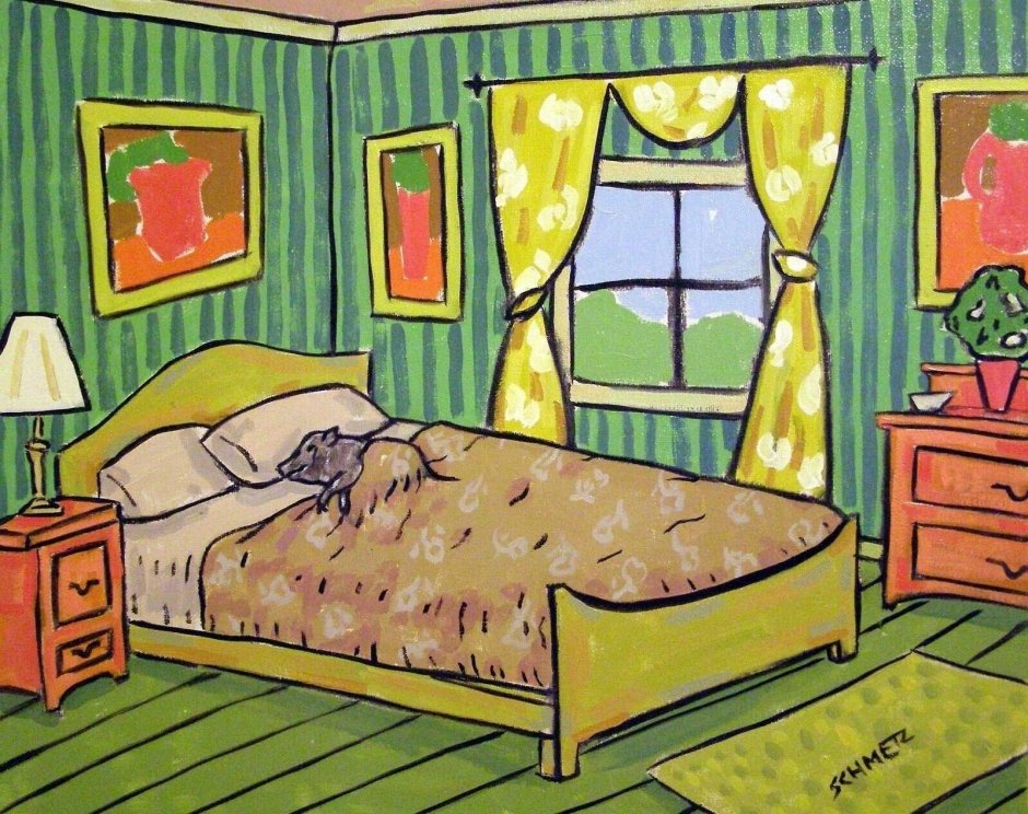 Спальня рисунок