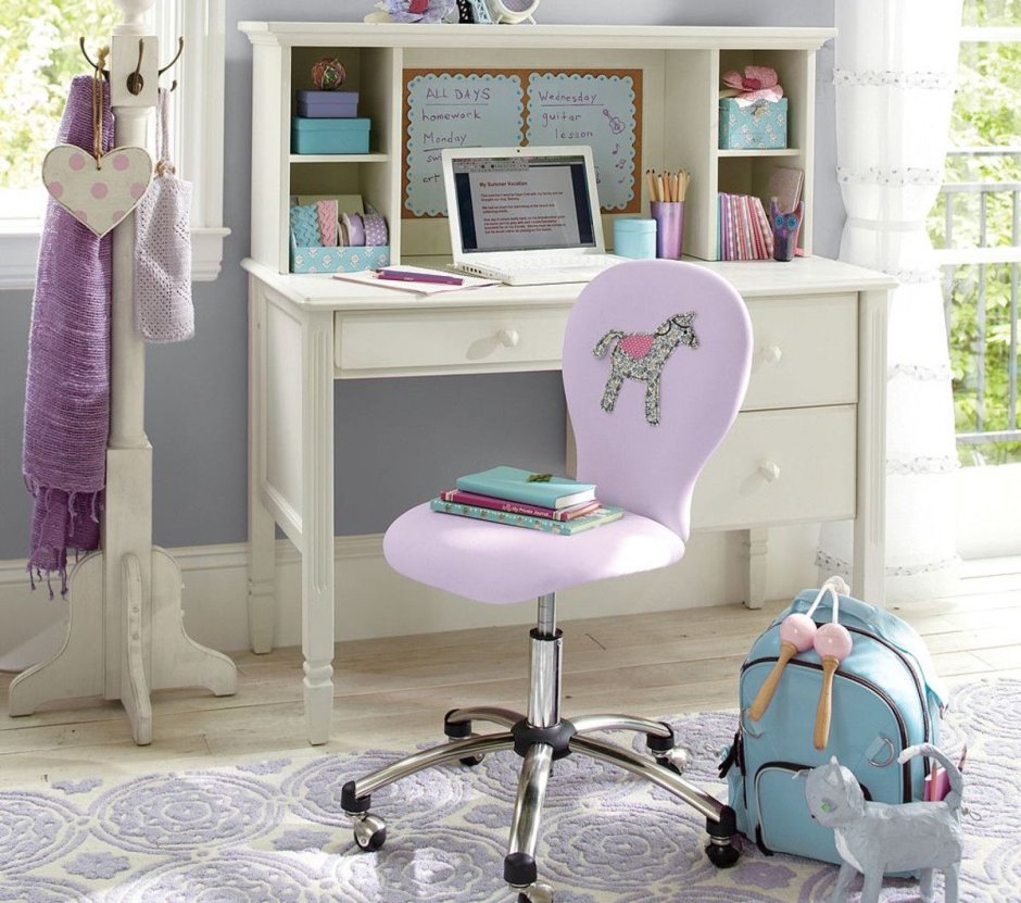 Письменный стол MK-4608-Pi piccola для девочки