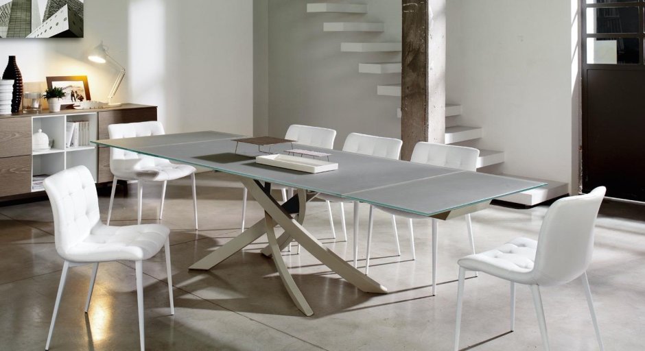 Стол Италия Bontempi casa стеклянный