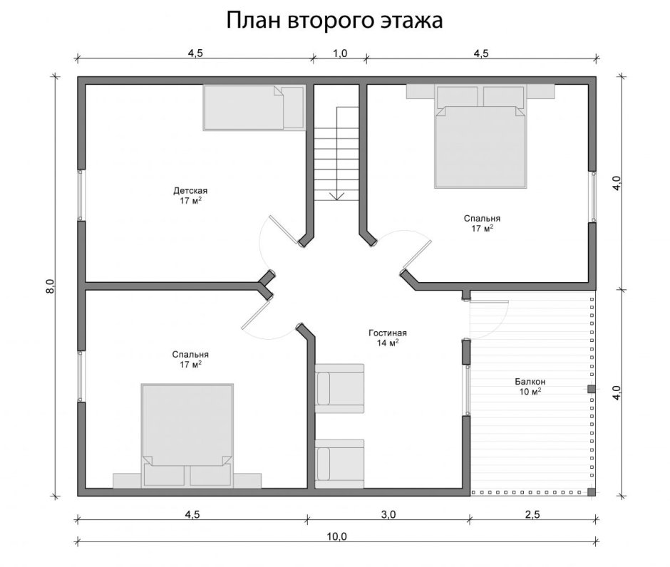 Каркасный дом 7х7 чертежи