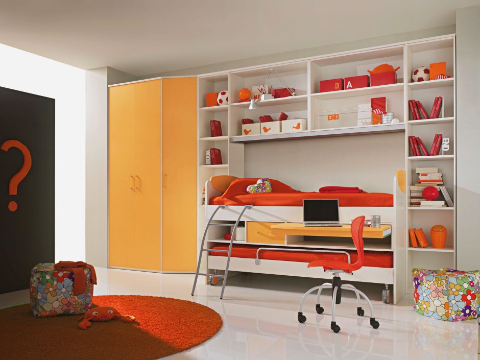 Встроенная мебель для детской комнаты