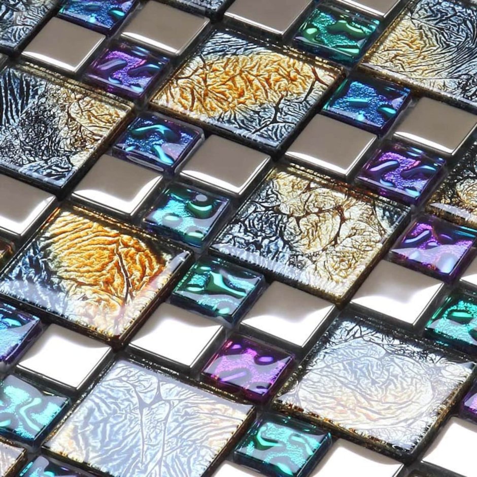 Зеркальная стеклянная мозаичная плитка Backsplash