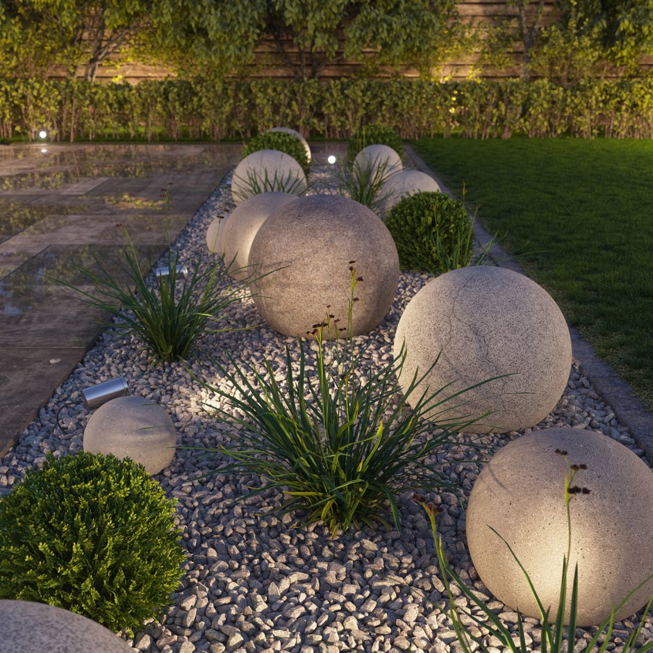 Светодиодные шары для сада