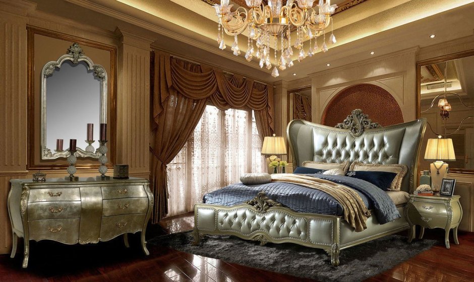 Кровать двуспальная королевская