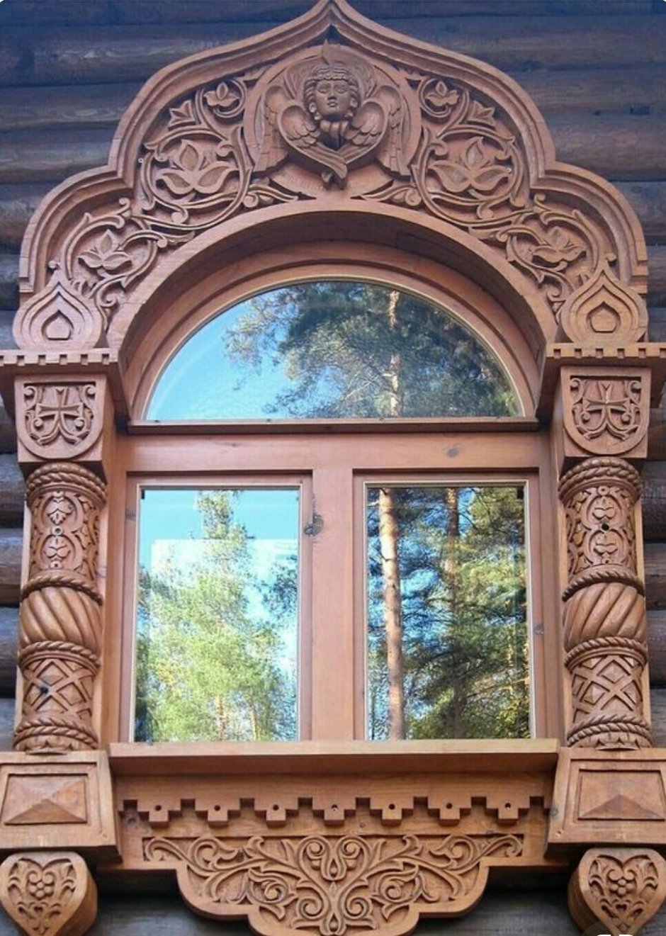 Северная домовая резьба наличники