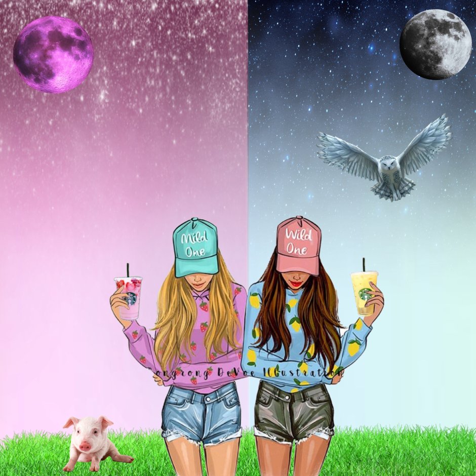 BFF обои парные