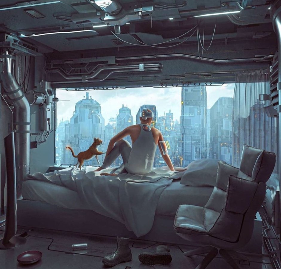 Cyberpunk 2077 комната