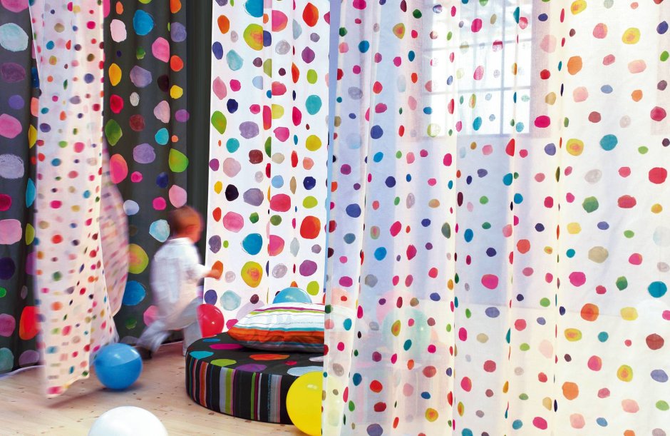 Детская шторная ткань