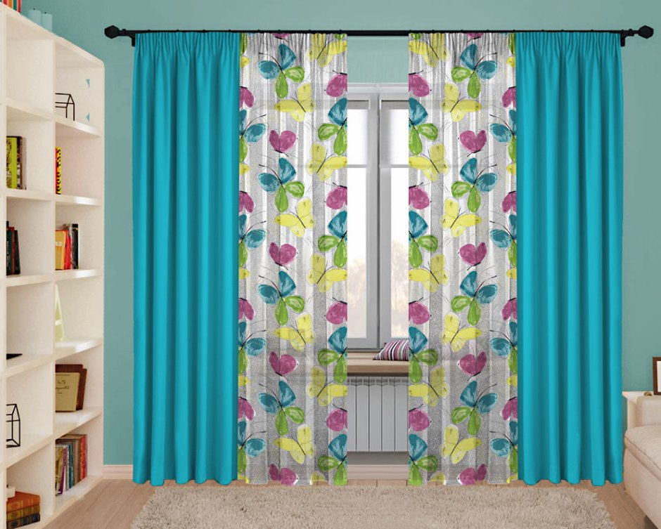 Шторы РЕАЛТЕКС зеленые