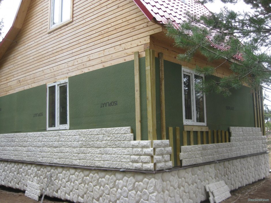 Мокрая штукатурка фасада