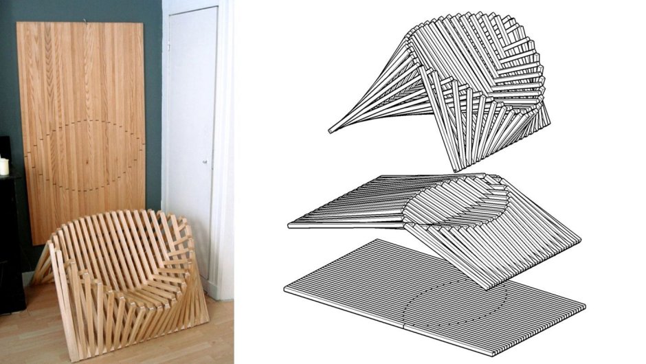 Дизайнерские стулья из картона