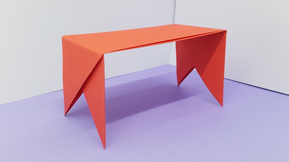 Кресло оригами пятиугольное